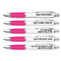 Personalised Hates People Pen Set
